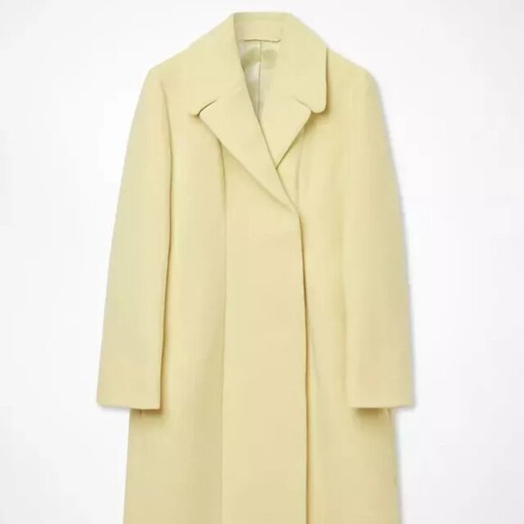 COS TAILORED LONG COAT SIZE 14 DUSTY YELLOW, butter yellow color of 2025!! - Picture 2 of 2